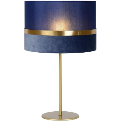 Image of Extravaganza Tusse Retro Table Lamp Ø 30cm 1xE14 Blue