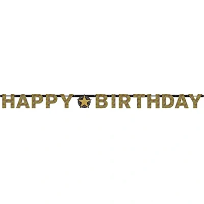 Image of (PKT) Gold Celebration Letter Banner