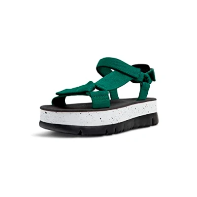 Image of Camper Women&#039;s Oruga Up K200851 Sandal, Green 016, 8 UK