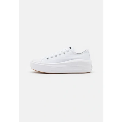 Image of Converse Chuck Taylor MOVE Platform Trainers, Women&#039;s, Size: 6, White Textile