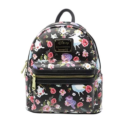 Image of Loungefly X Disney Alice In Wonderland Allover Print Mini Backpack