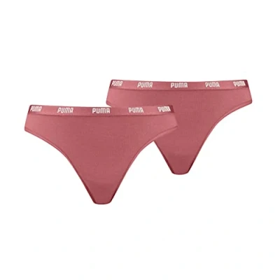 Image of PUMA Women&#039;s Pack of 2 Bikini Style Underwear, Heartfelt, S