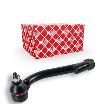 Image of 568202G000 Track rod end FEBI BILSTEIN 41894 Front Axle Left with crown nut KIA: CARENS 3, Magentis II