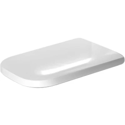 Image of Duravit Happy D.2 Toilet Seat with Soft Close Hinges Stainless Steel, Long, 1 Piece, White, 64690099