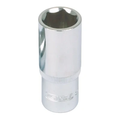 Image of KS Tools 918.1258 1/2&quot; CHROMEplus Hexagonal socket, deep, 21mm