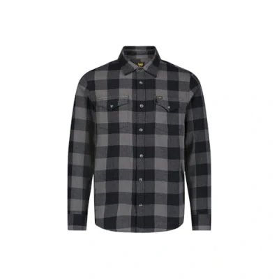 Image of Lee Clean Western Shirt, Men&#039;s, Size: Medium, Static gray