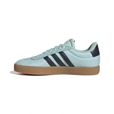 Image of adidas Women&#039;s VL Court 3.0 Shoes, Semi Flash Aqua/Aurora Ink/Lucid Lemon, 4.5 UK