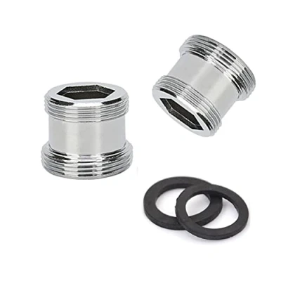 Image of 2pcs Water Purifier Faucet Adapter Aerator, 22mm NPT Male Thread Transfer to Thread, Tap Connector Aerator for Bathroom Kitchen (M22 M19)