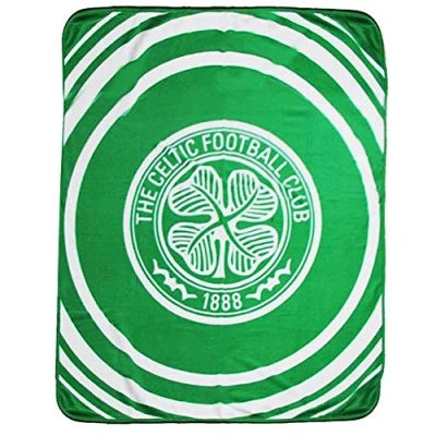 Image of Celtic Official FC Fleece Blanket Throw for the Home or Car (100% Polyester &amp; 125cm x 150cm)