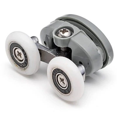 Image of 2 x Double Top Butterfly Shower Door Rollers/Runners/Wheels 25mm Wheel Diameter L056