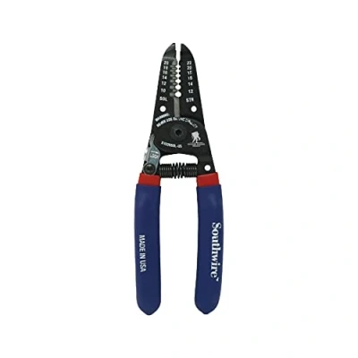 Image of Southwire 64807940 Tools &amp; Equipment S1020SOL US 10 20 AWG SOL 12 22 STR Compact Handles Wire Stripper/Cutter