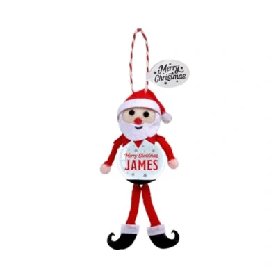 Image of Personalised Snowglobe tree decoration (James)