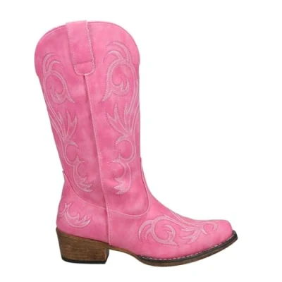 Image of ROPER Women&#039;s Riley Western Boot, Pink, 5 UK