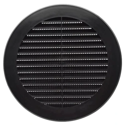 Image of H&amp;C Vent Brown 150 mm / 5.9 Ventilation Grille │ Plastic Cover with Insect Protection Extractor Air Vents Covers For Inside Outside│ Duct Pipe Grilles External Internal Wall Door Window