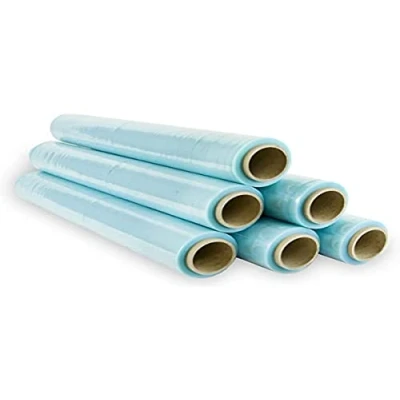 Image of 70% Recycled Clear Stretch Plastic Film Roll 50cm Extendable Up to 300 Meters Long Heavy Duty Industrial Packing Protector for and Palletizing 6 pcs
