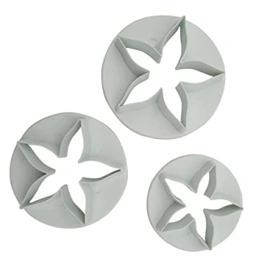 Image of Calyx Leaf Fondant Cutter Set (Large) 3 Sizes Sugarcraft Tools
