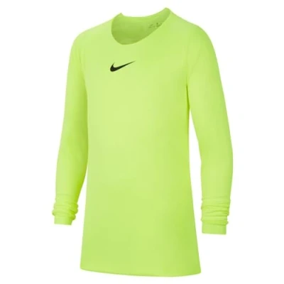 Image of Nike Boys Y Nk Dry Park 1stlyr JSY Long Sleeved T Shirt, Volt/(Black), M EU