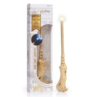 Image of WOW! STUFF Voldemort Lumos Wand 7 Inch Light up Harry Potter Official Wands and Wizarding World Gifts, Toys Collectables, Role Play or Dress Costume Accessory, Multicolor