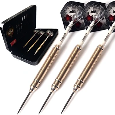 Image of CUESOUL Dragon Deluxe Brass Steel Tip Darts Pack,21 Grams F2307 L