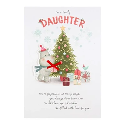 Image of Hallmark Medium Daughter &quot;Reasons To Celebrate&quot; Christmas Card