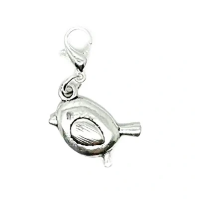 Image of JewelleryJoy Clip On Bird Robin Animal European Bracelet Lobster Clasp Charm Pendants In organza Gift Bag