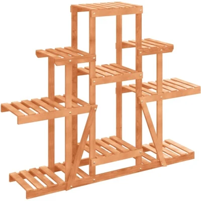 Image of vidaXL Flower Stand 110x25x96 cm Solid Wood Fir