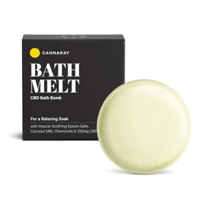 Image of Cannaray CBD &amp; Epsom Salts Bath Melt 100mg 150g