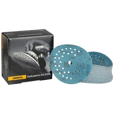 Image of Mirka Galaxy Epoxy Sandpaper 125 mm Hook &amp; loop Grit 100 for Sanding Resin, Wood, Epoxy, Rivertable / 50 Pcs Discs