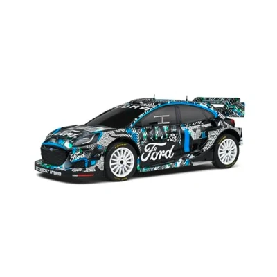 Image of Solido Collectible Miniature Car, Metal, Blue/White