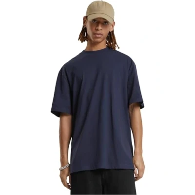 Image of Urban Classics TALL TEE Basic Tshirt, Men&#039;s, Size: 3XL, Navy