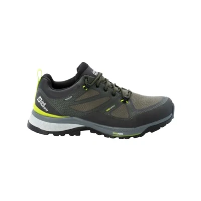 Image of Jack Wolfskin Men&#039;s Force Striker Texapore Low M Walking Shoe, Lime Dark Green, 6 UK