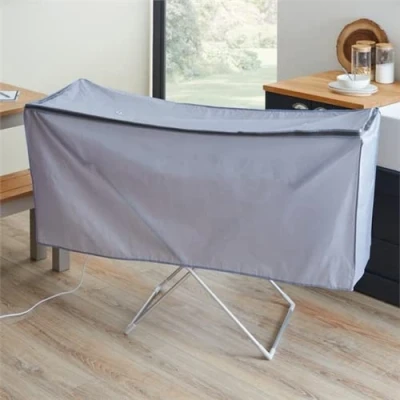 Image of DWD Cover for Heated airer 230w with Wings indoor Drying Rack Polyester fits all models that have folding wings, 2 Ventilation holes Condensation Upgrade existing dries clothes quicker