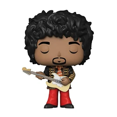 Image of Funko Jimi Hendrix POP Rocks Vinyl Figure in Napoleonic Hussar Jacket, Red, One Size (58537)