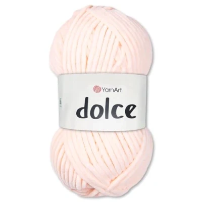 Image of Frida&#039;s Wollhaus YarnArt 100 g Dolce Chenille Wool Yarn Knitting Crochet Amigurumi 64 Colours (779 Pastel Lapricot)