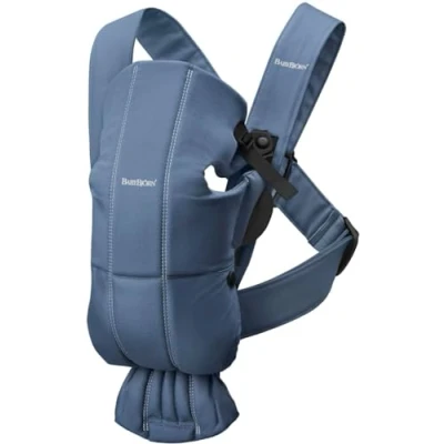 Image of BabyBjörn Baby Carrier Mini, Woven, Vintage Indigo