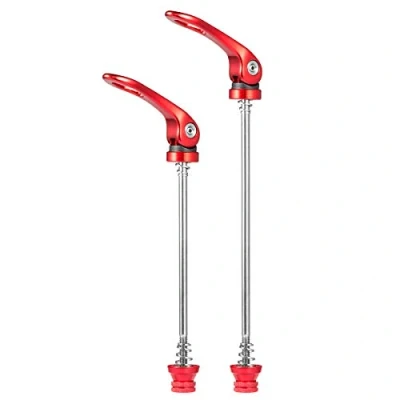 Image of CNC Quick Release For Road bike，Quick Skewer Front and Rear，Red