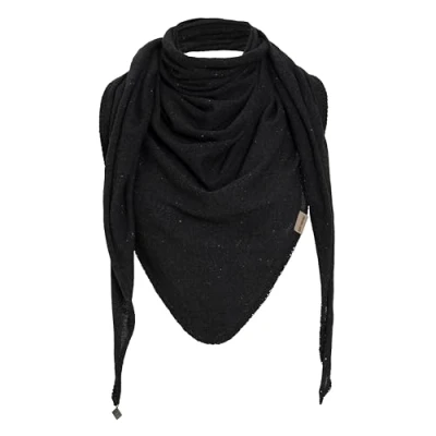 Image of Knit Factory Iris Triangle Scarf Anthracite 190x85 cm