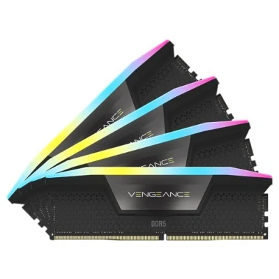 Image of Corsair VENGEANCE RGB DDR5 32GB (2x16GB) 6200MHz C36 Intel Optimised Desktop Memory (Dynamic Ten Zone Lighting, Onboard Voltage Regulation, Custom XMP 3.0 Profiles, Tight Response Times) White