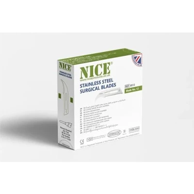 Image of NICE 100 x No.12 Sterile Stainless Steel Surgical Blades SS12