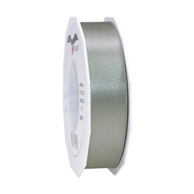 Image of C.E. Pattberg SATIN slate (grey) gift ribbon, 27 yards for Wrapping Gifts, 1 inch width, Ribbon Decorating &amp; Crafting, Decorative every occasion