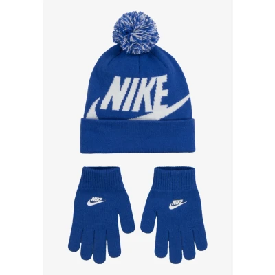 Image of Nike Sportswear POM Beanie Glove SET Gloves for kids, Size: 6 1/2 5/8, Game royal