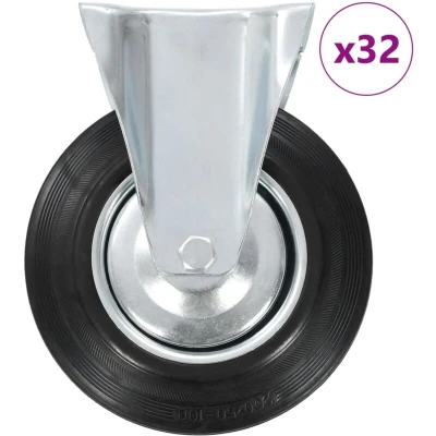 Image of vidaXL 32 pcs Fixed Casters 200 mm