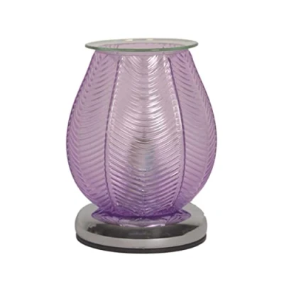 Image of Aroma Lilac Lustre Ribbed Electric Wax Melt Warmer