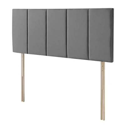 Image of Silentnight Brescia Upholstered Headboard, Slate Grey Fabric, Super King