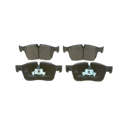 Image of LR064687, LR141734, LR160437, LR160444, LR160511 Brake pad set BOSCH 0 986 494 829 Low Metallic with piston clip, anti squeak plate
