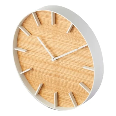 Image of Yamazaki Wall Clock, Wood, Steel, Ash, One Size