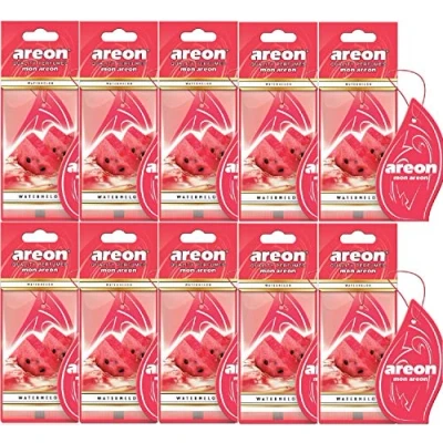 Image of AREON Mon Car Air Freshener Watermelon Hanging Red Sweet Set Multi Pack of 6