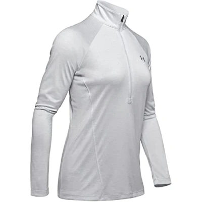 Image of Under Armour Women Tech 1/2 zip Twist, Light and breathable warm up top, top With anti odour technology