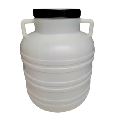 Image of DIAH DO IT AT HOME Plastic Barrel with Lid for Brine Pickling, Preserves, Fermentation, Storage and Transportation, Handle (30 L)