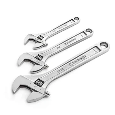 Image of Crescent 3 Pc. Adjustable Wrench Set 6&quot;, 8&quot; &amp; 10&quot; AC3PC